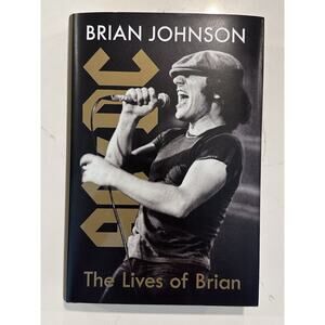 Brian Johnson Autographed Book AC/DC SIGNED Book Biography COA #3